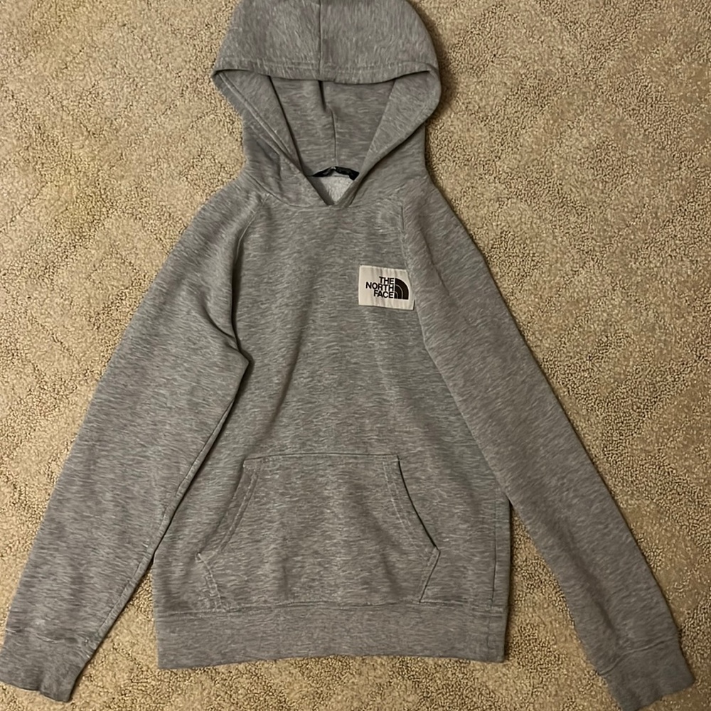 Plain Grey North Face sweatshirt